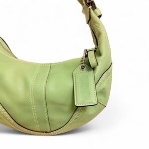 vintage green coach soho hobo bag